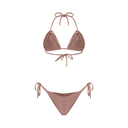 Cariño Macramé Triangle Bikini Top