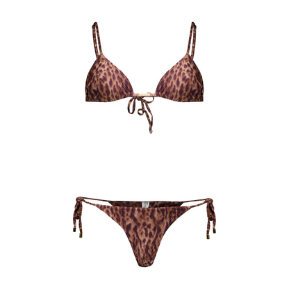 Larissa Leopard Print Bikini Top