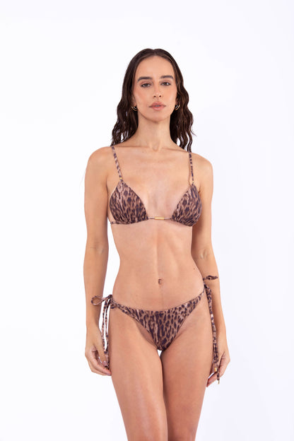 Larissa Leopard Print Bikini Top