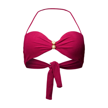 Tomara Bandeau Top -  Cherry Red