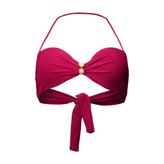 Tomara Bandeau Top -  Cherry Red