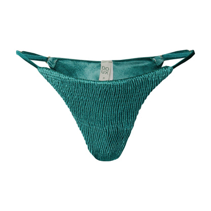 Livia Velvet Crinkled Bikini Bottom