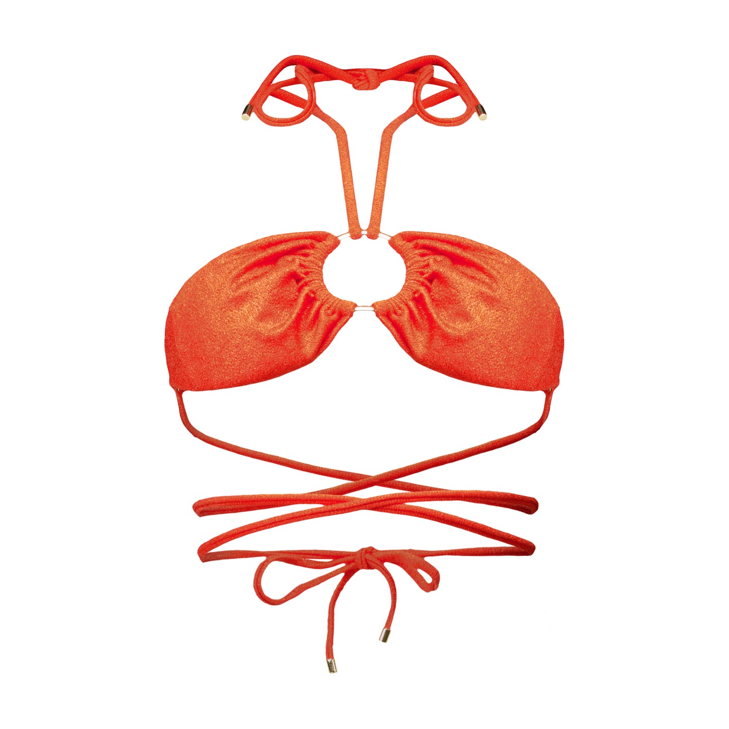 Danielle Orange Bikini Top
