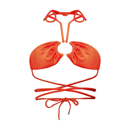 Danielle Orange Bikini Top